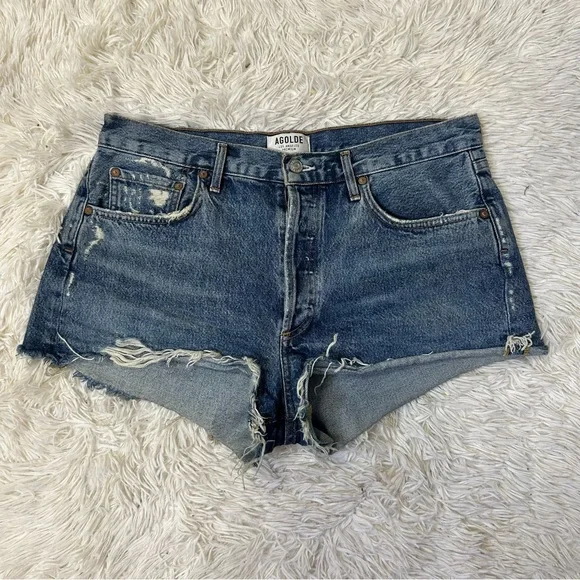 ◾️Aritzia Agolde Parker Rocksteady Denim High Waisted Distressed